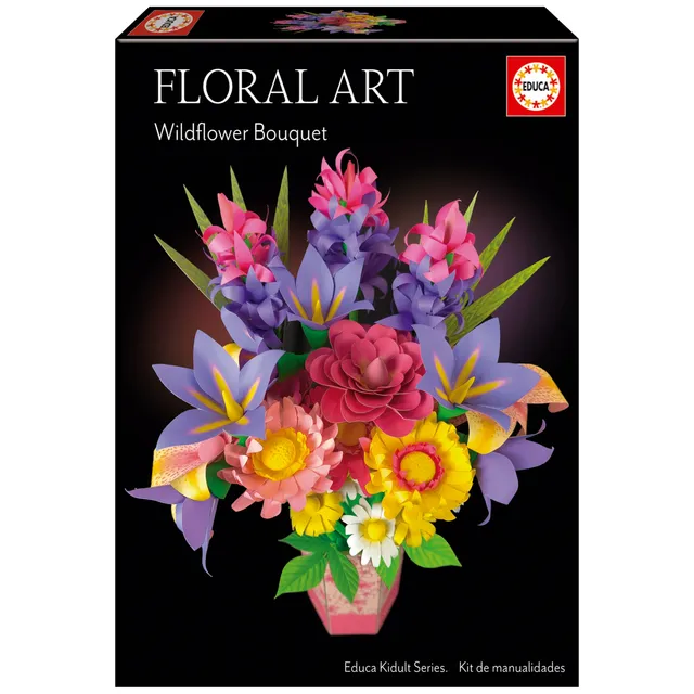 educa-floral-art-strau-wilder-blumen-bastelset-19-blumen image 1