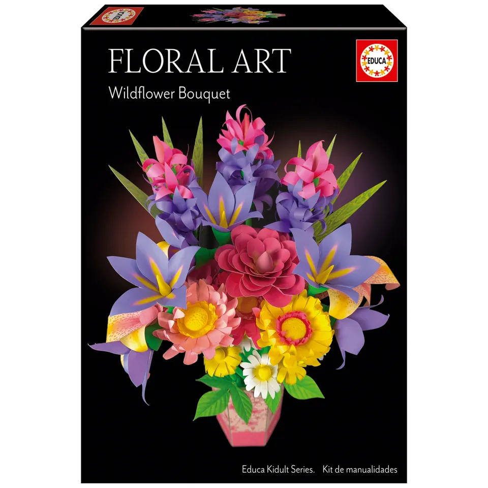 educa-floral-art-strau-wilder-blumen-bastelset-19-blumen image 1