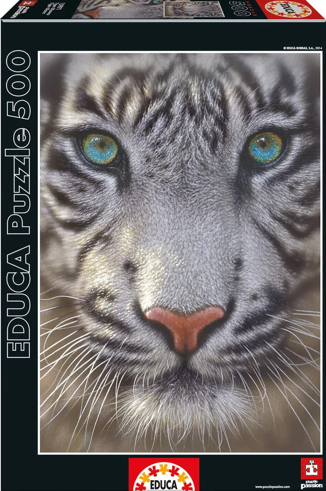 educa-15971-wei-er-tiger-puzzle-500-teile-tier image 1