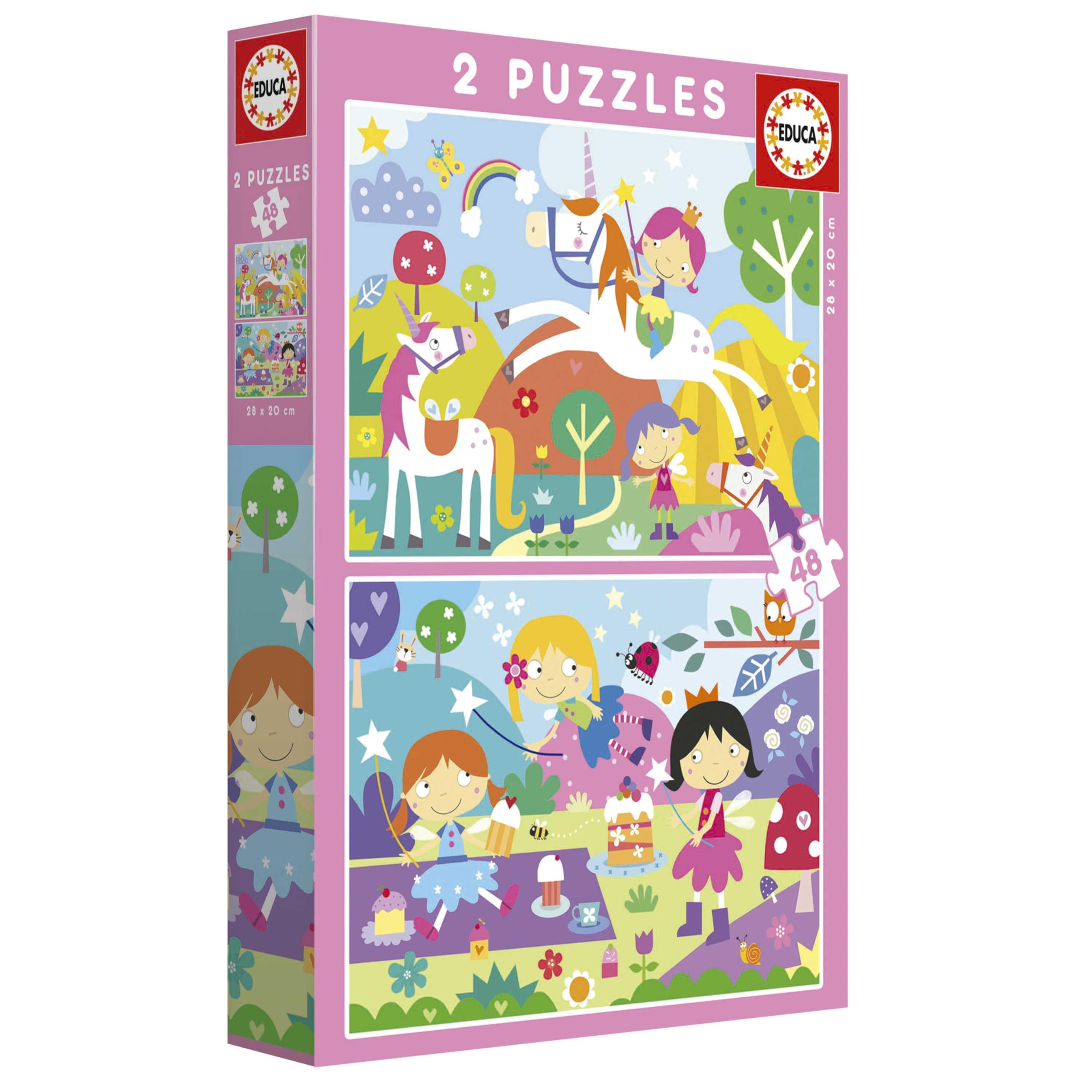 educa-kinderpuzzle-fantasiewelt-2x48-teile-ab-4-jahren image 4