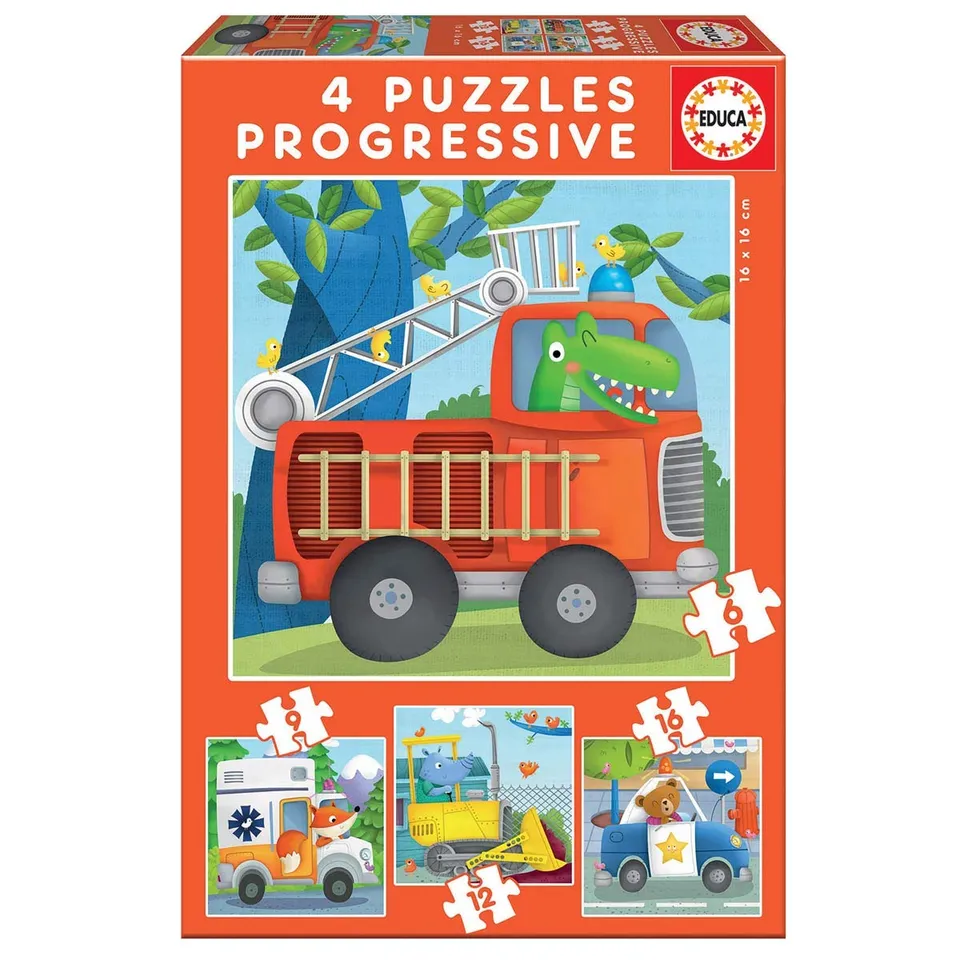 educa-17144-fahrzeuge-4-in-1-kinderpuzzle-ab-3-jahre image 1