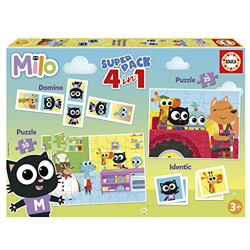 educa-milo-19684-superpack-4in1-spieleset-memo-domino-2-puzzle-3j image 5