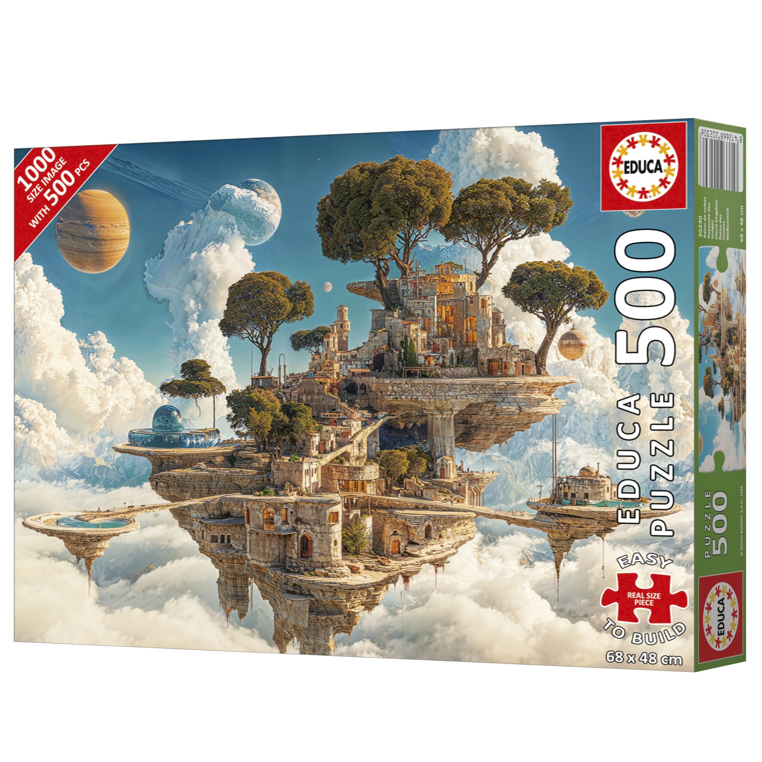 educa-wolkenk-nigreich-puzzle-500-teile-68x48-cm-mit-kleber image 3