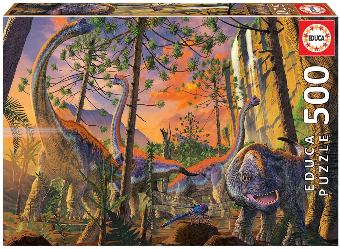 educa-curious-puzzle-500-teile-dinos-vincent-hie-ab-10-j image 1
