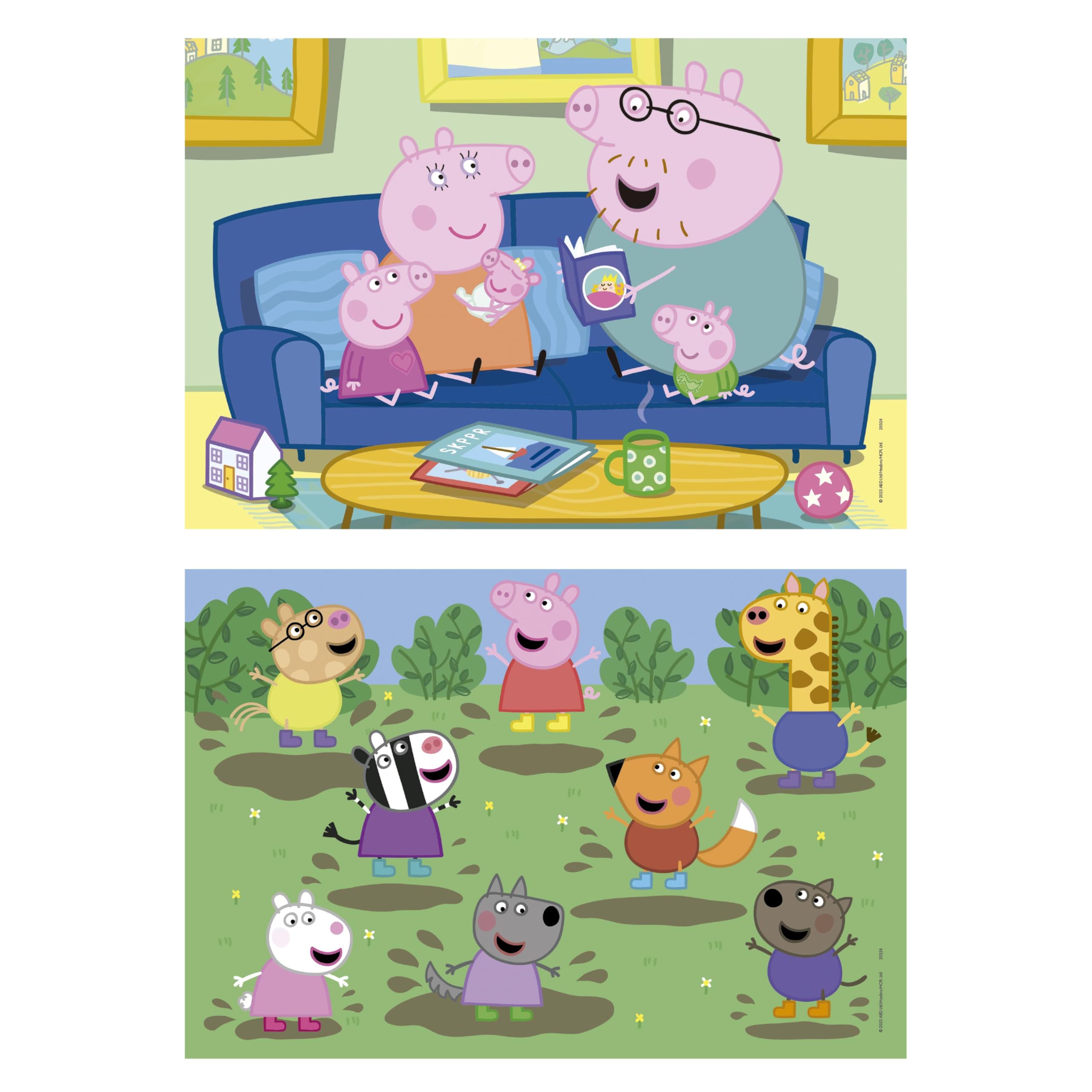 educa-peppa-pig-20324-holzpuzzle-2x25-teile-ab-4-jahren image 2
