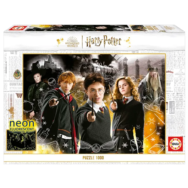 educa-harry-potter-19488-neon-puzzle-1000-teile-nachtleuchtend image 1