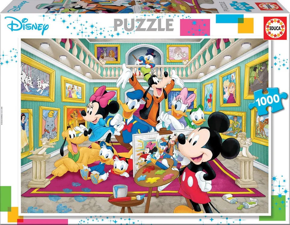 educa-17695-mickeys-kunstgalerie-puzzle-1000-teile image 1