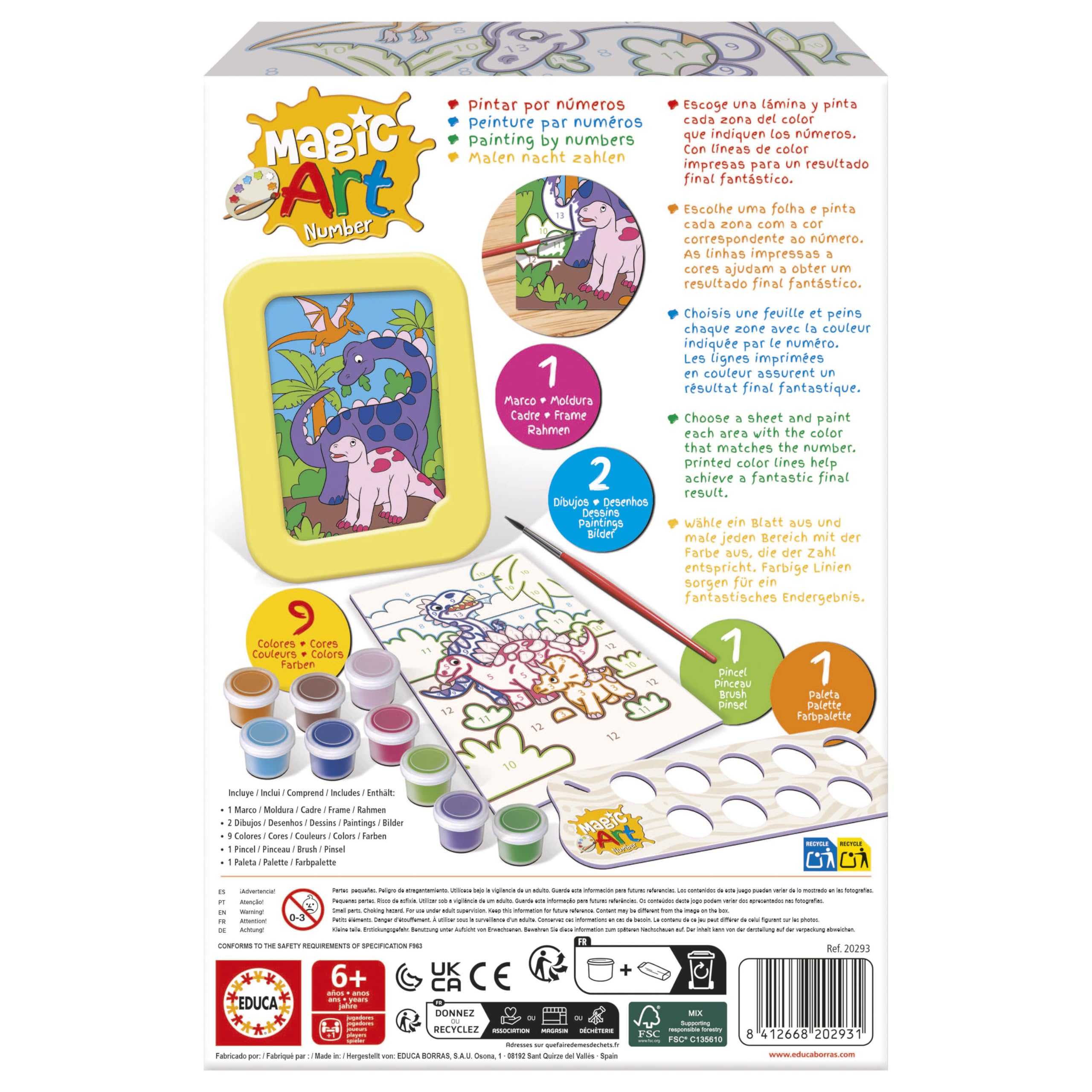 educa-magic-art-number-20293-malset-dinosaurier-ab-6-jahren image 4