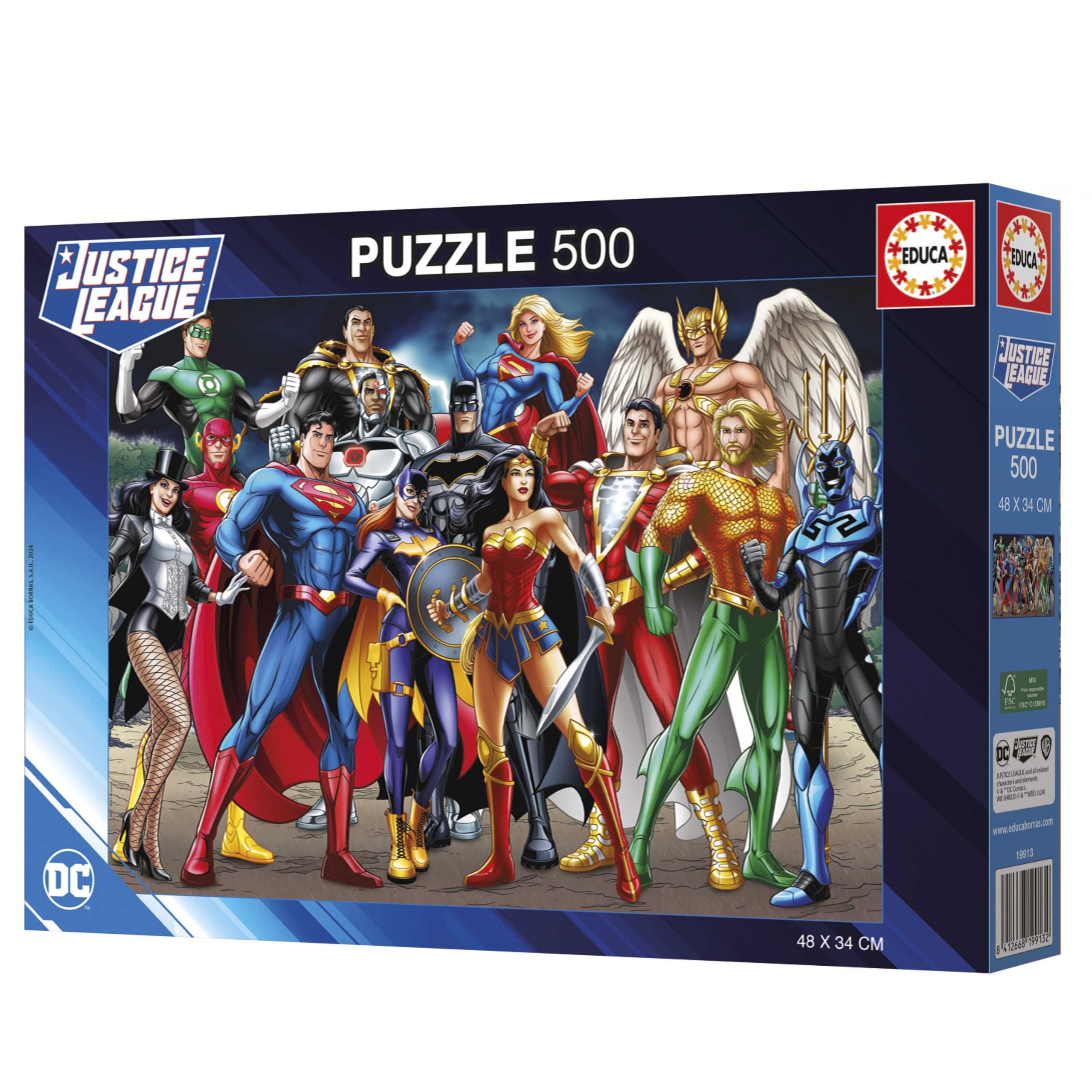 educa-justice-league-puzzle-500-teile-dc-comics-ab-11-jahren image 4