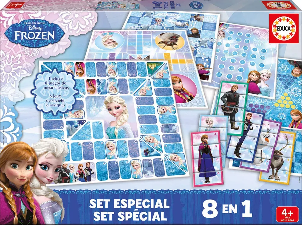 educa-16865-frozen-spielesammlung-8-in-1-ab-4-jahren image 1