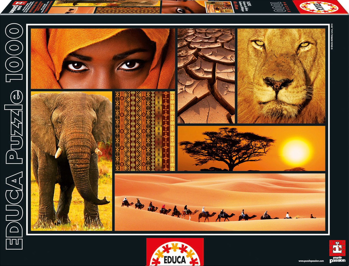 educa-colours-of-africa-16293-puzzle-1000-teile image 1