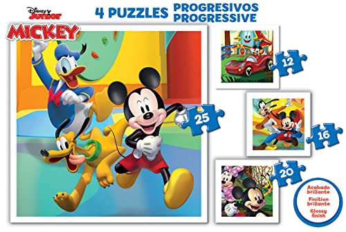 educa-mickeys-freunde-4in1-puzzle-12-25-teile-disney-ab-3 image 7