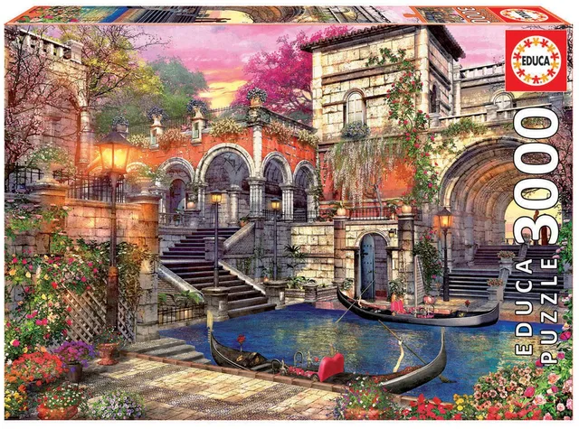 educa-gondeln-in-venedig-puzzle-3000-teile-klassisch-italien image 1