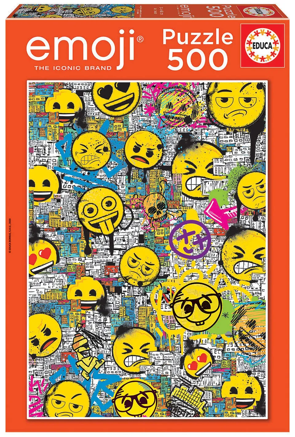 educa-emoji-graffiti-18485-puzzle-500-teile-ab-10-jahren image 1