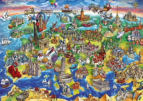 educa-16752-european-world-puzzle-1000-teile-karte image 4