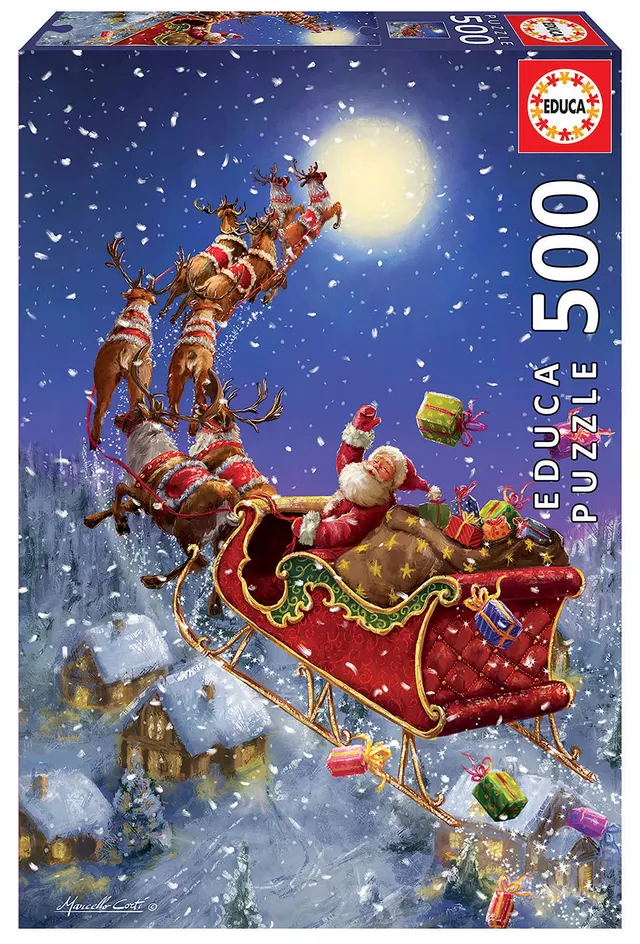 educa-19519-weihnachtsmann-puzzle-500-teile-48x34-cm image 1