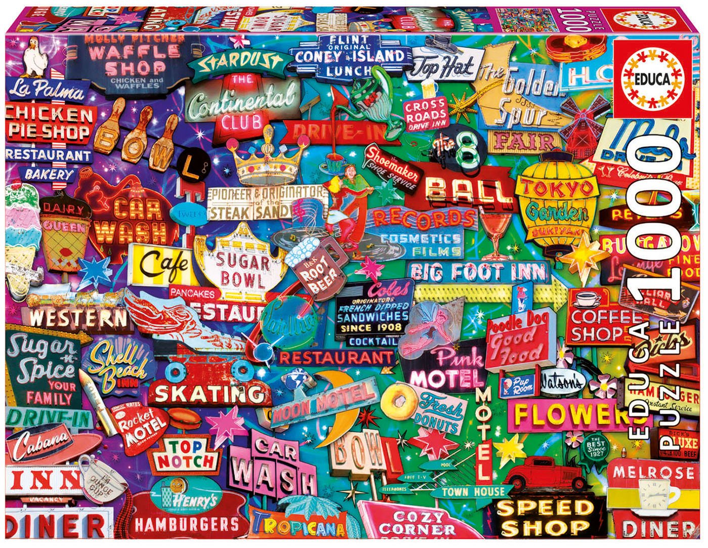 educa-16753-retro-neon-dream-puzzle-1000-teile-neon image 1