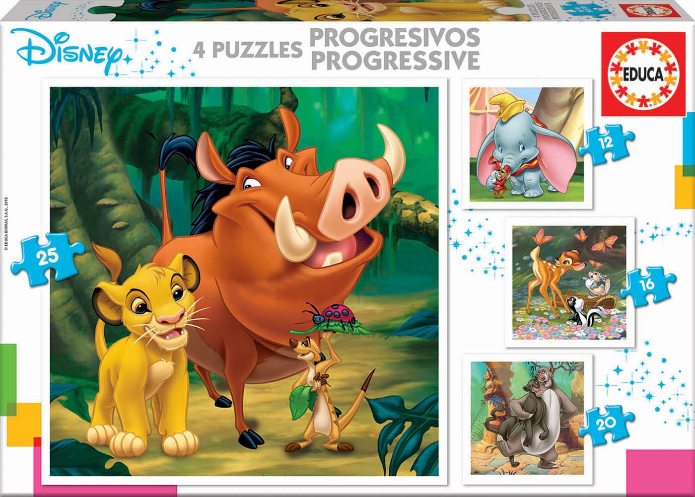 educa-disney-prinzessinnen-17166-puzzle-4-in-1-set-ab-3-jahren image 3
