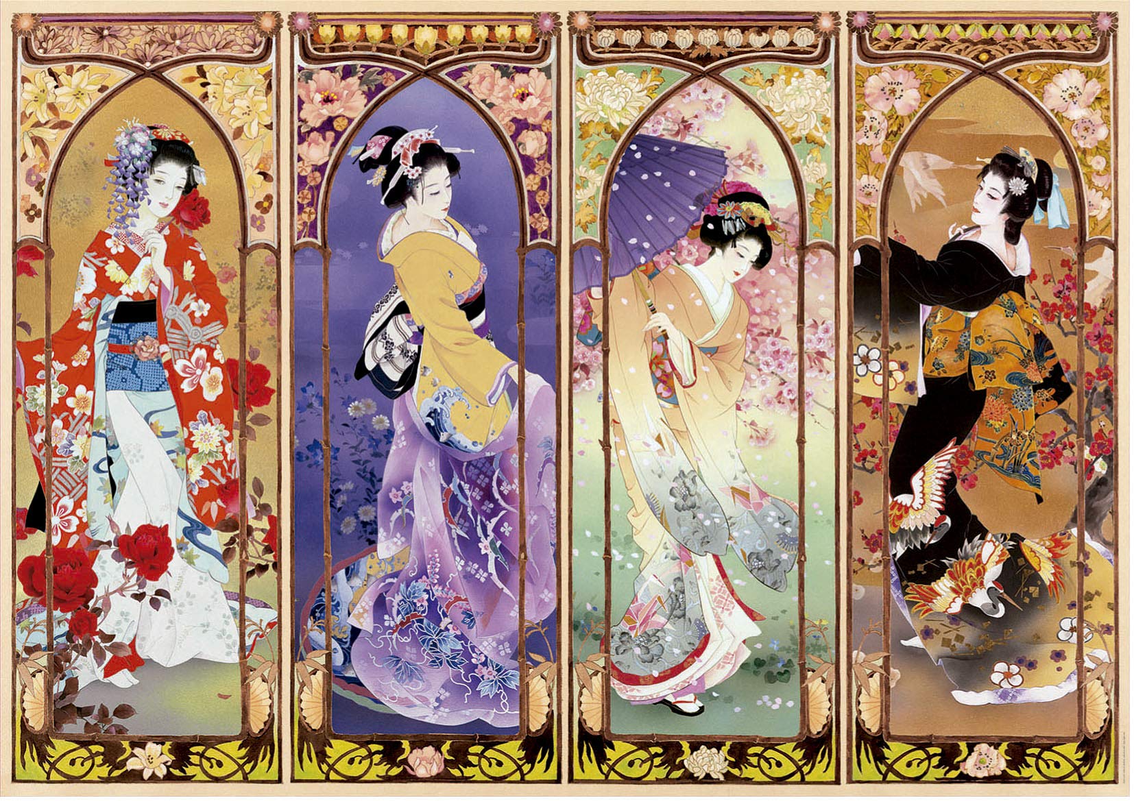 educa-19055-japanische-collage-puzzle-4000-teile-136x96-cm image 2