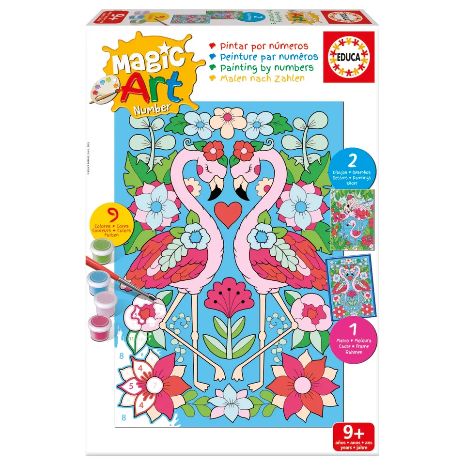 educa-magic-art-number-flamenco-malen-nach-zahlen-ab-9-j image 1