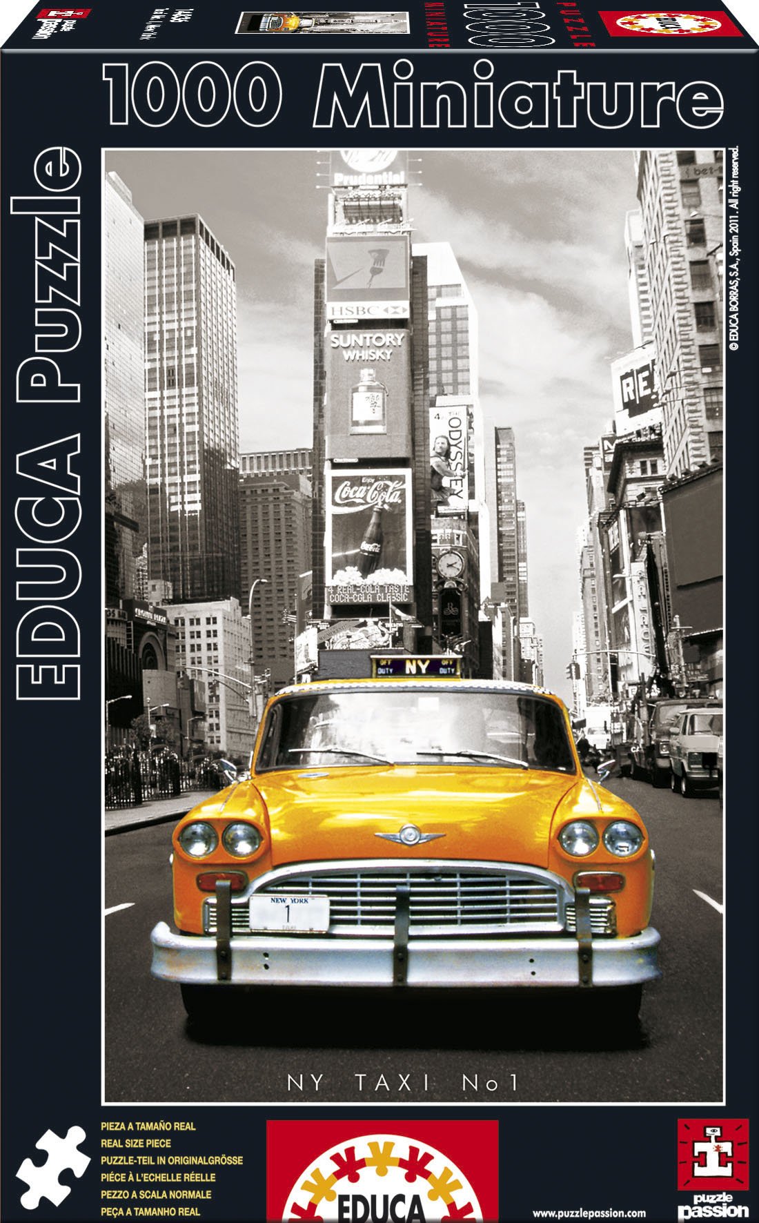 educa-new-york-taxi-miniature-puzzle-1000-teile-46x30-cm image 1