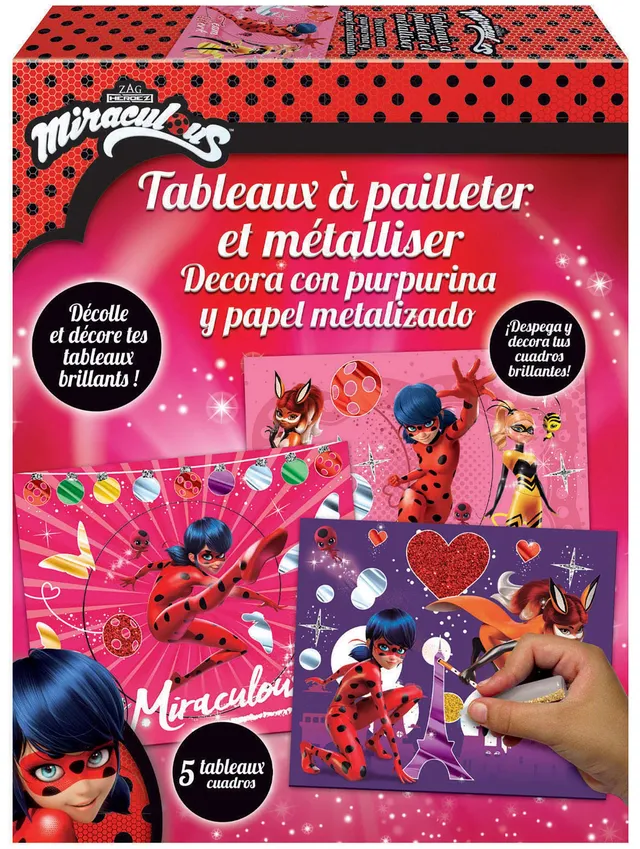 educa-18928-miraculous-ladybug-glitzerbilder-bastelset image 1