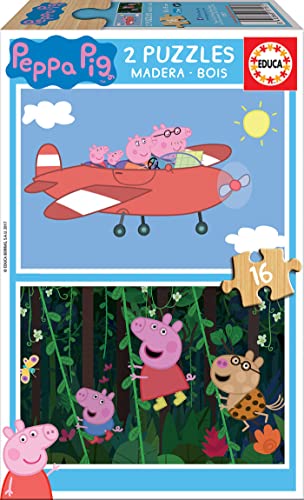 educa-17157-peppa-wutz-holzpuzzle-2x16-teile-ab-3-jahren image 6