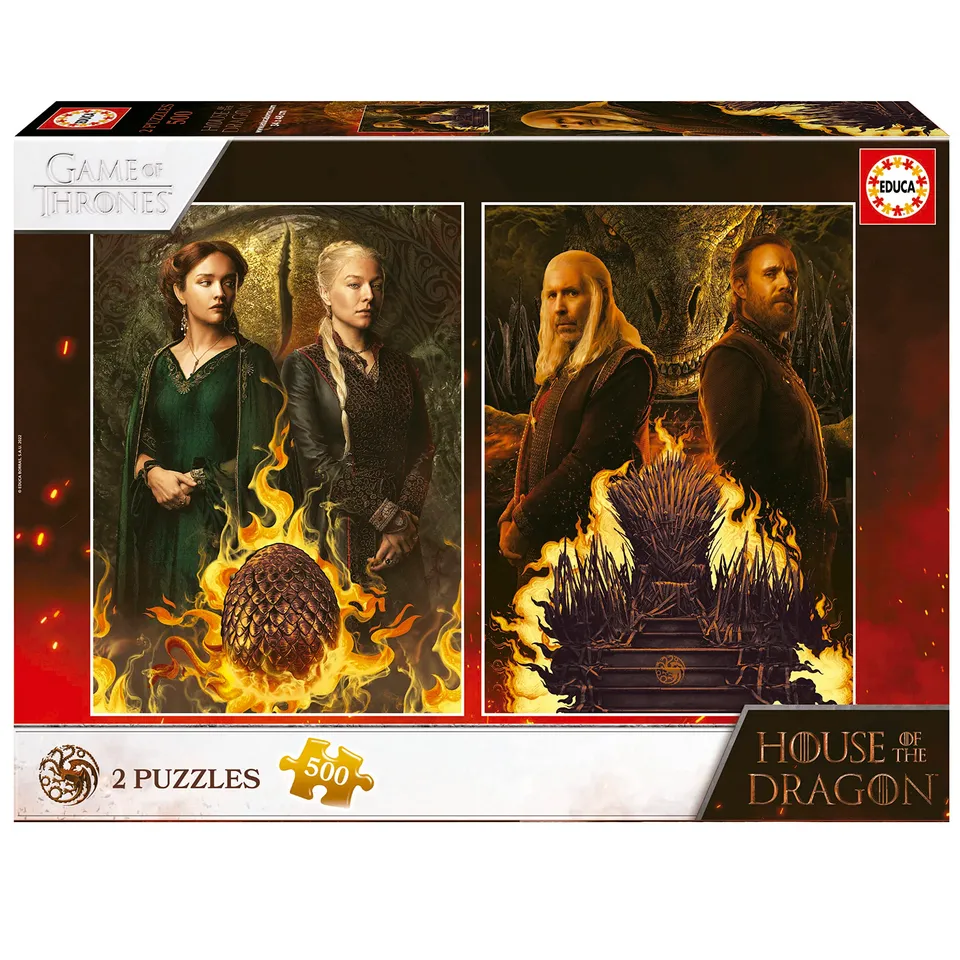 educa-19573-house-of-dragon-puzzle-set-2-x-500-teile-ab-11 image 1