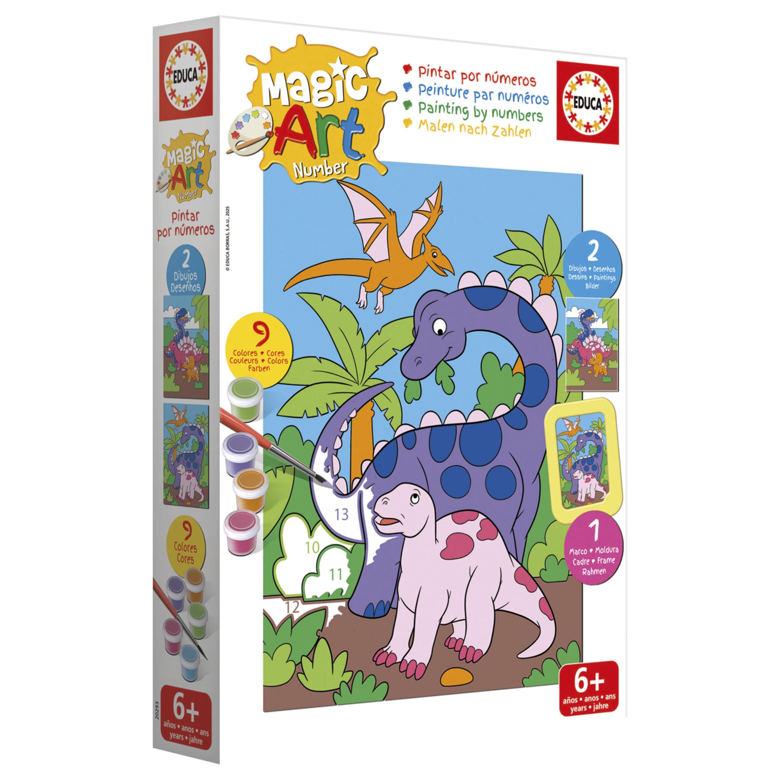 educa-magic-art-number-20293-malset-dinosaurier-ab-6-jahren image 3