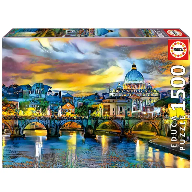 educa-petersdom-engelsbr-cke-1500-teile-puzzle-rom image 1