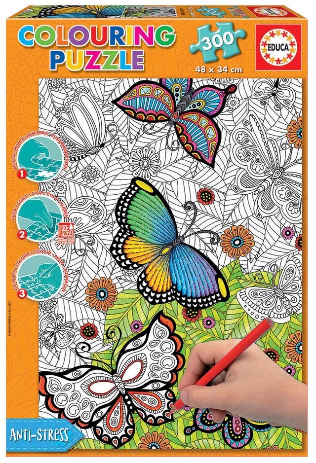 educa-17089-all-good-things-puzzle-300-teile-zum-ausmalen image 1
