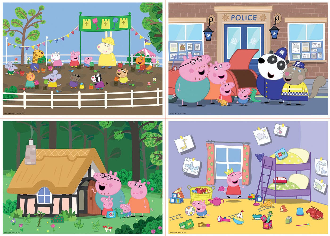 educa-peppa-wutz-puzzle-4in1-20-40-60-80-teile-ab-4-jahren image 2