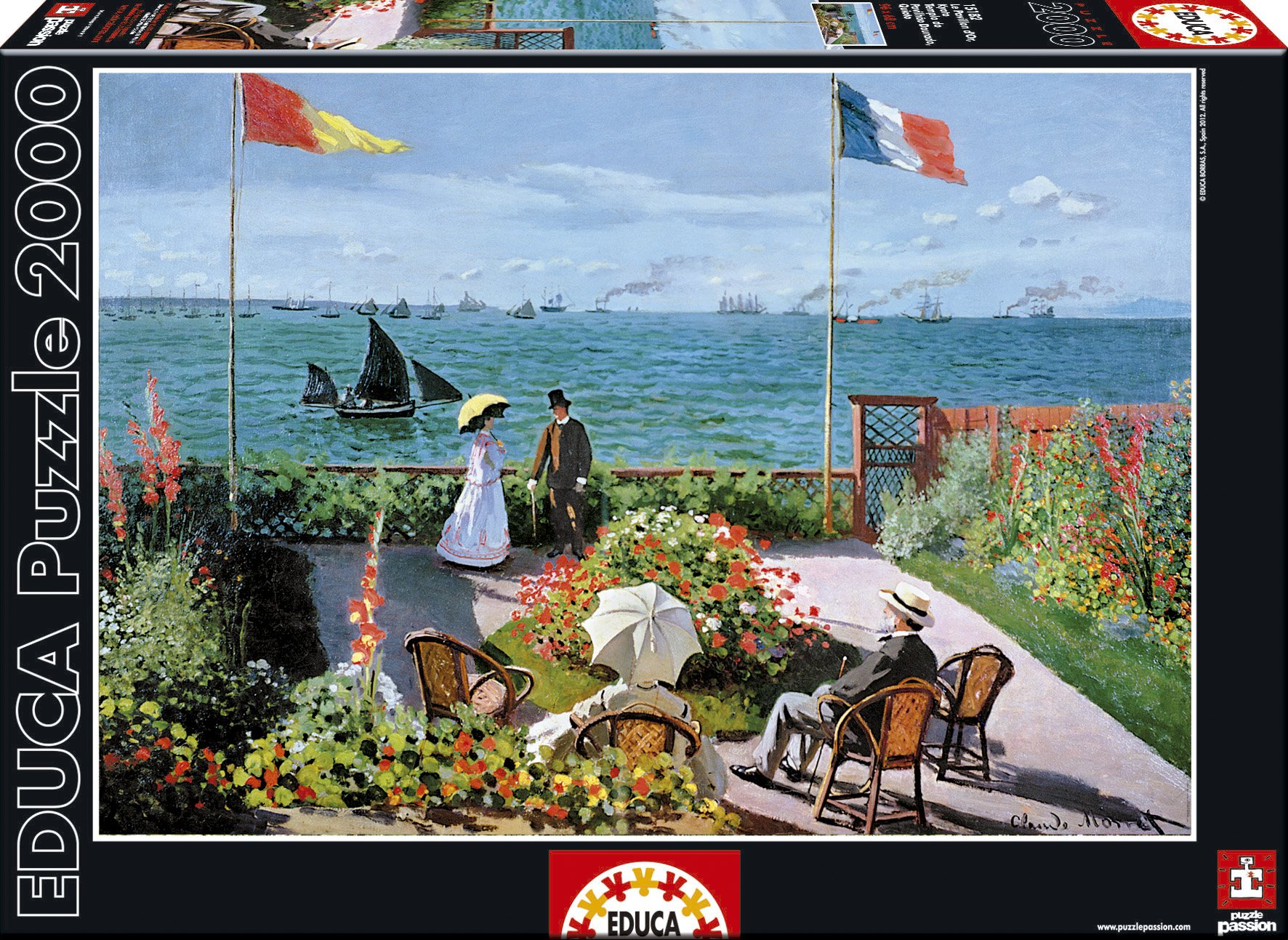 educa-15537-monet-terrasse-puzzle-2000-teile-kunst image 1
