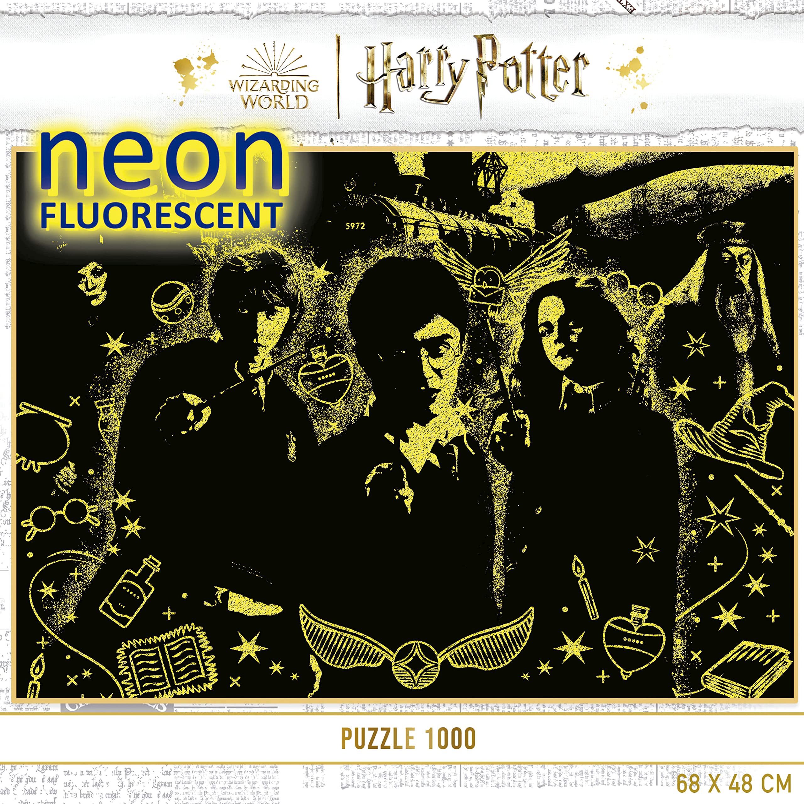 educa-harry-potter-19488-neon-puzzle-1000-teile-nachtleuchtend image 4