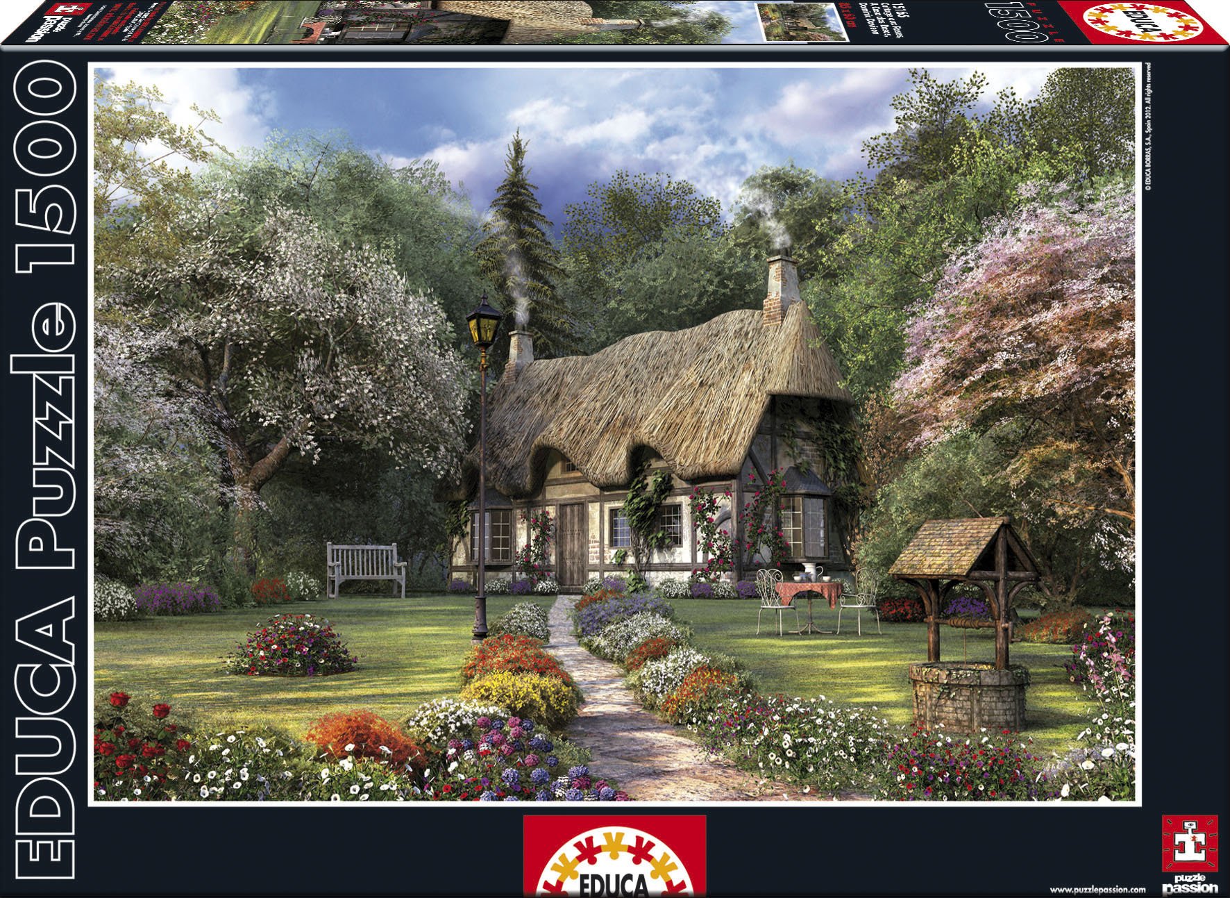 educa-15165-rosen-cottage-puzzle-1500-teile-dominic-davison image 1