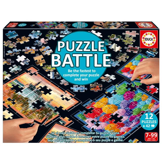 educa-puzzle-battle-brettspiel-12x42-teile-ab-7-jahren image 1