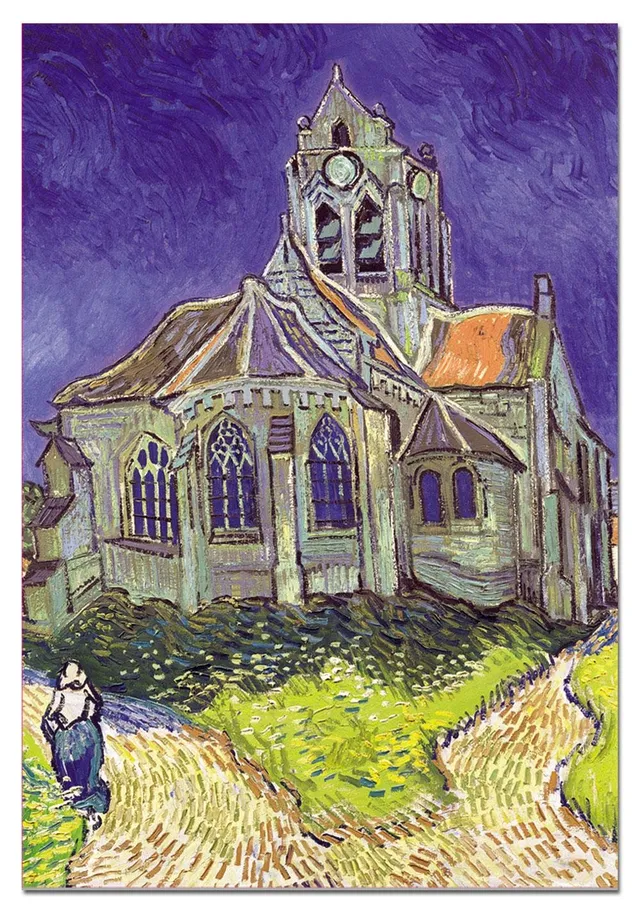 educa-van-gogh-kirche-puzzle-1500-teile-mit-kleber-kunst image 1