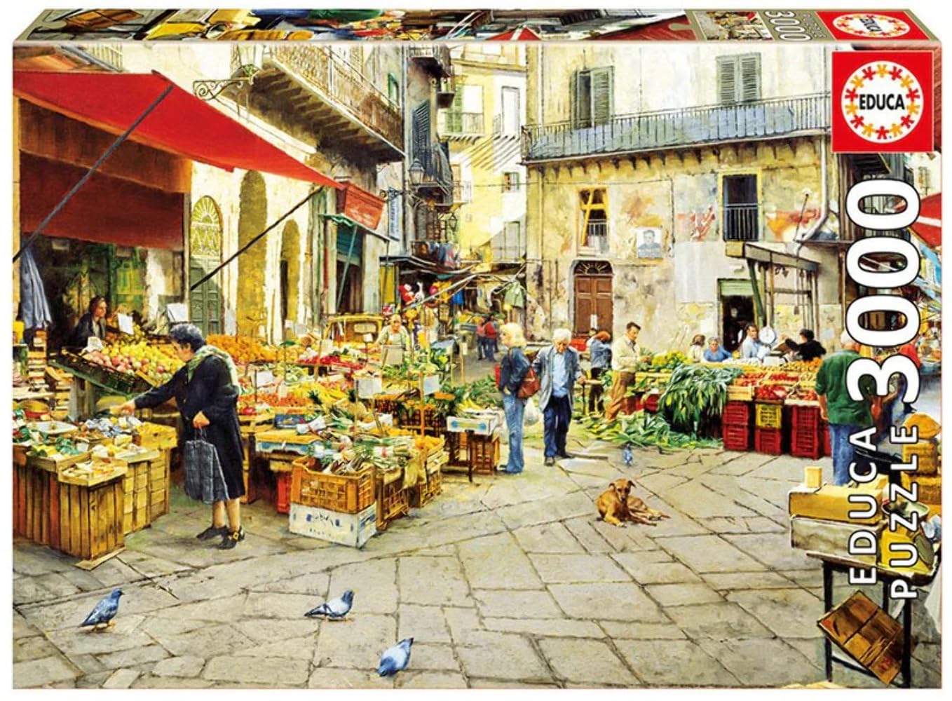 educa-16780-la-vucciria-market-puzzle-3000-teile image 1