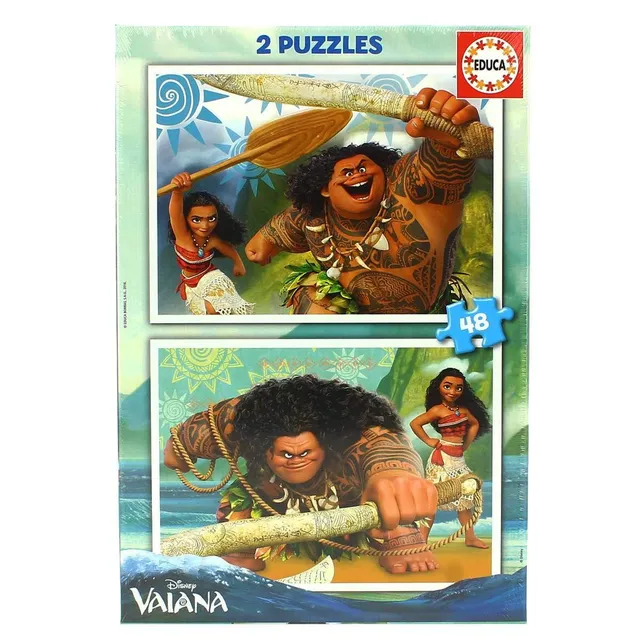 educa-vaiana-2x48-teile-kinderpuzzle-disney-ab-4-jahren image 1