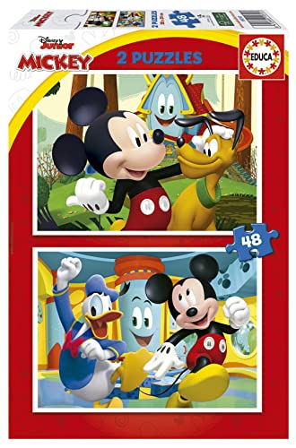 educa-19312-mickey-mouse-funhouse-puzzle-set-2x48-teile image 7