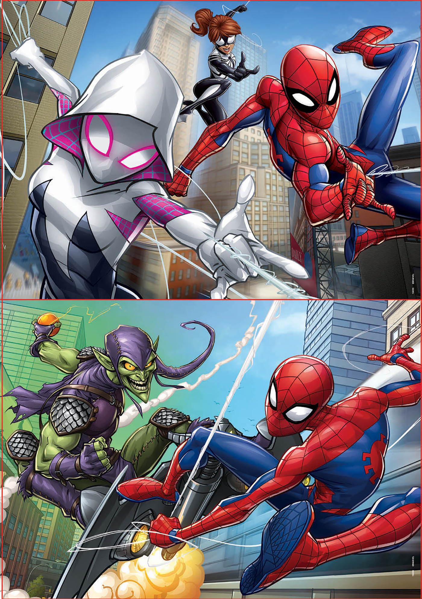 educa-spider-man-kinderpuzzle-2x48-teile-marvel-set-ab-4-jahren image 2
