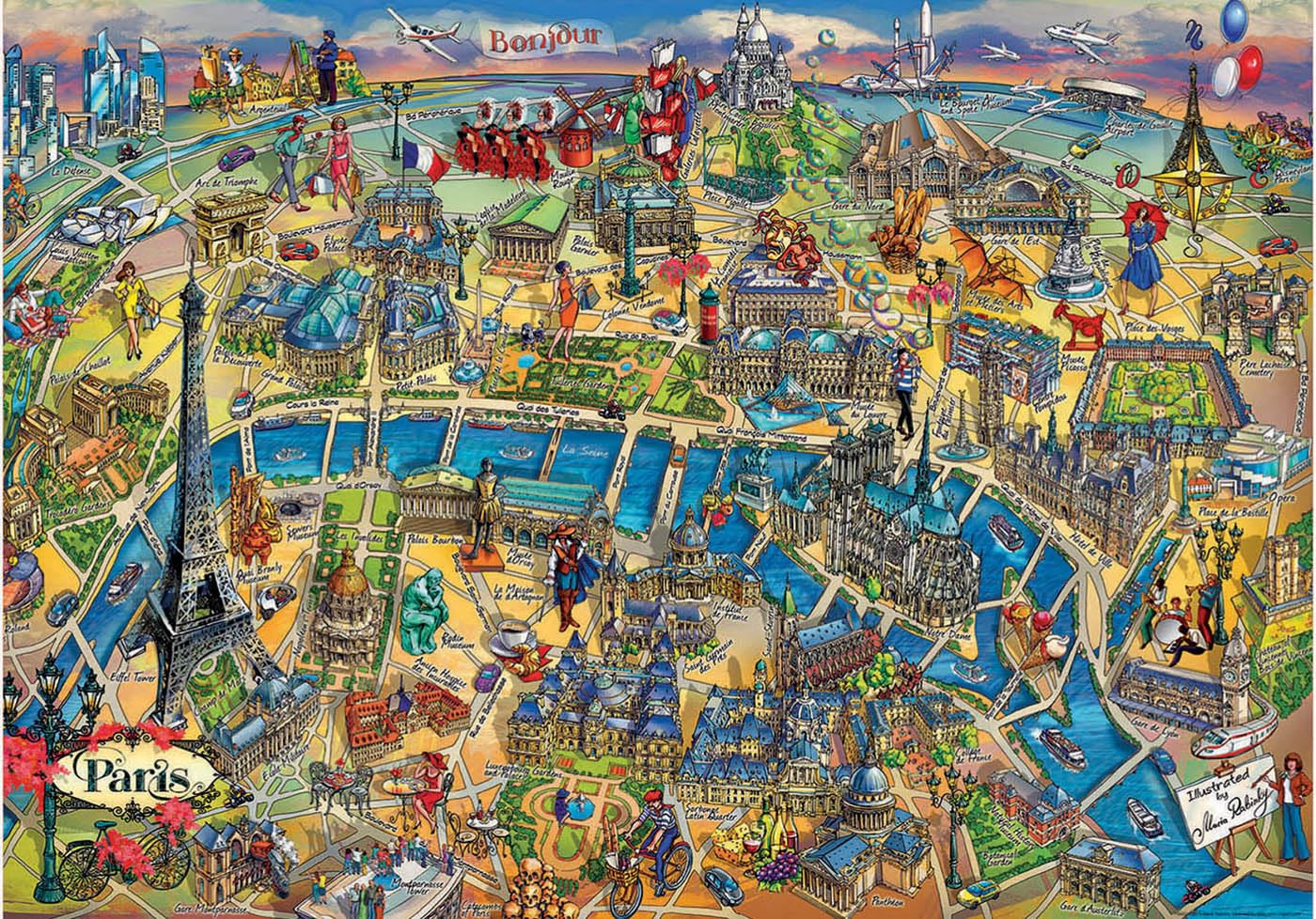 educa-paris-city-maps-500-teile-puzzle-48x34-ab-10 image 2