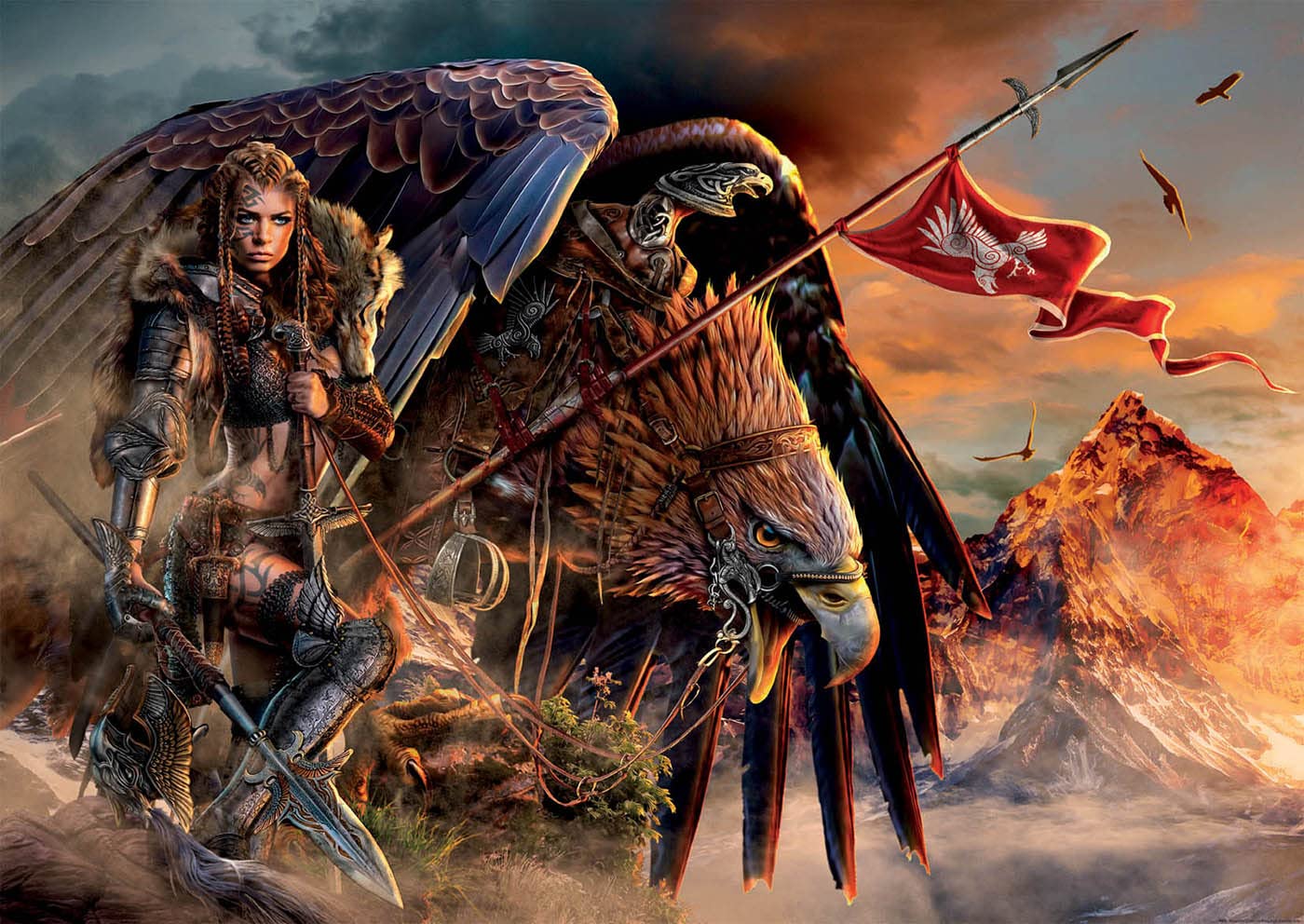 educa-eagle-rider-2000-teile-puzzle-fantasy-ab-12-jahren image 2