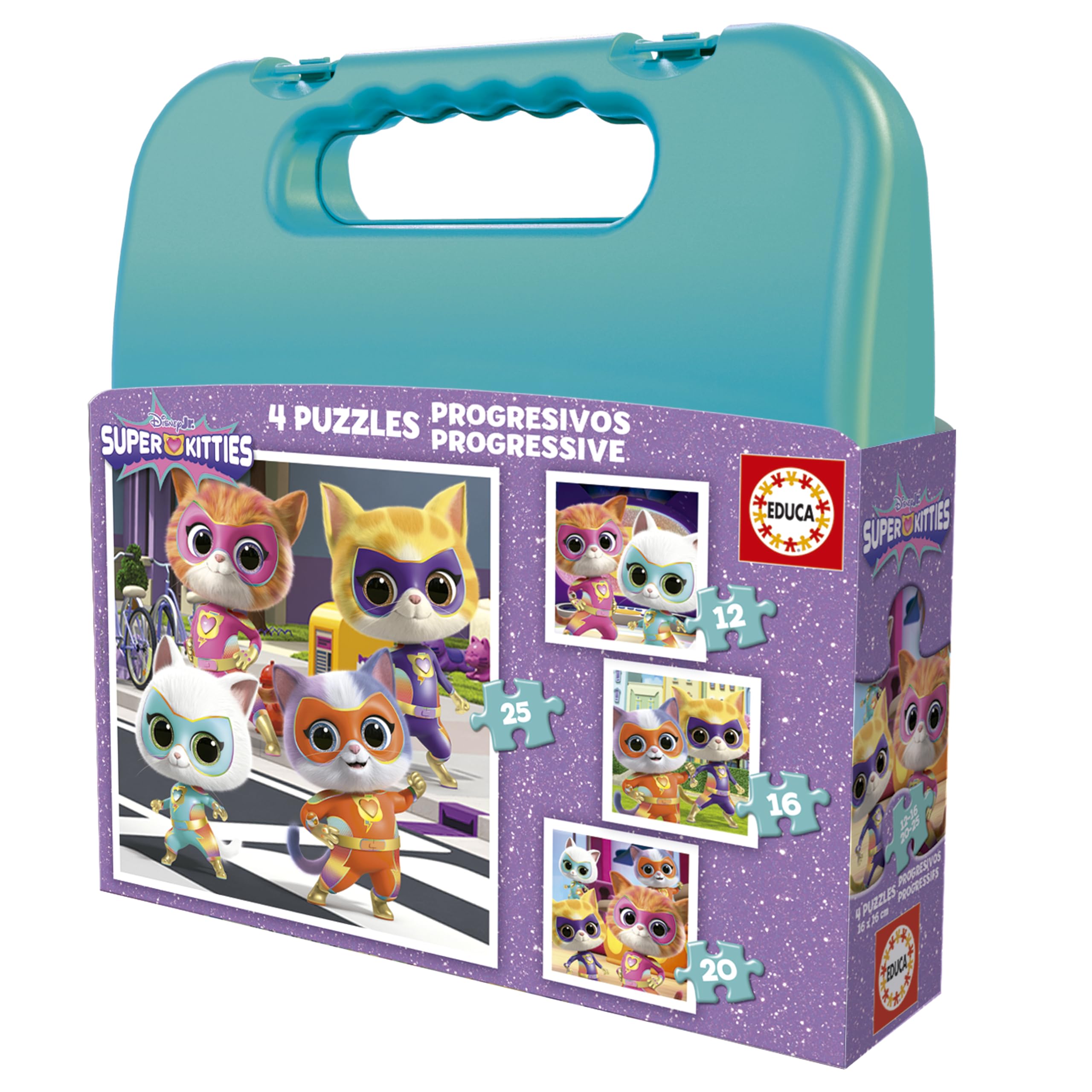 educa-superkitties-puzzle-set-4er-12-25-teile-ab-2-jahren image 1