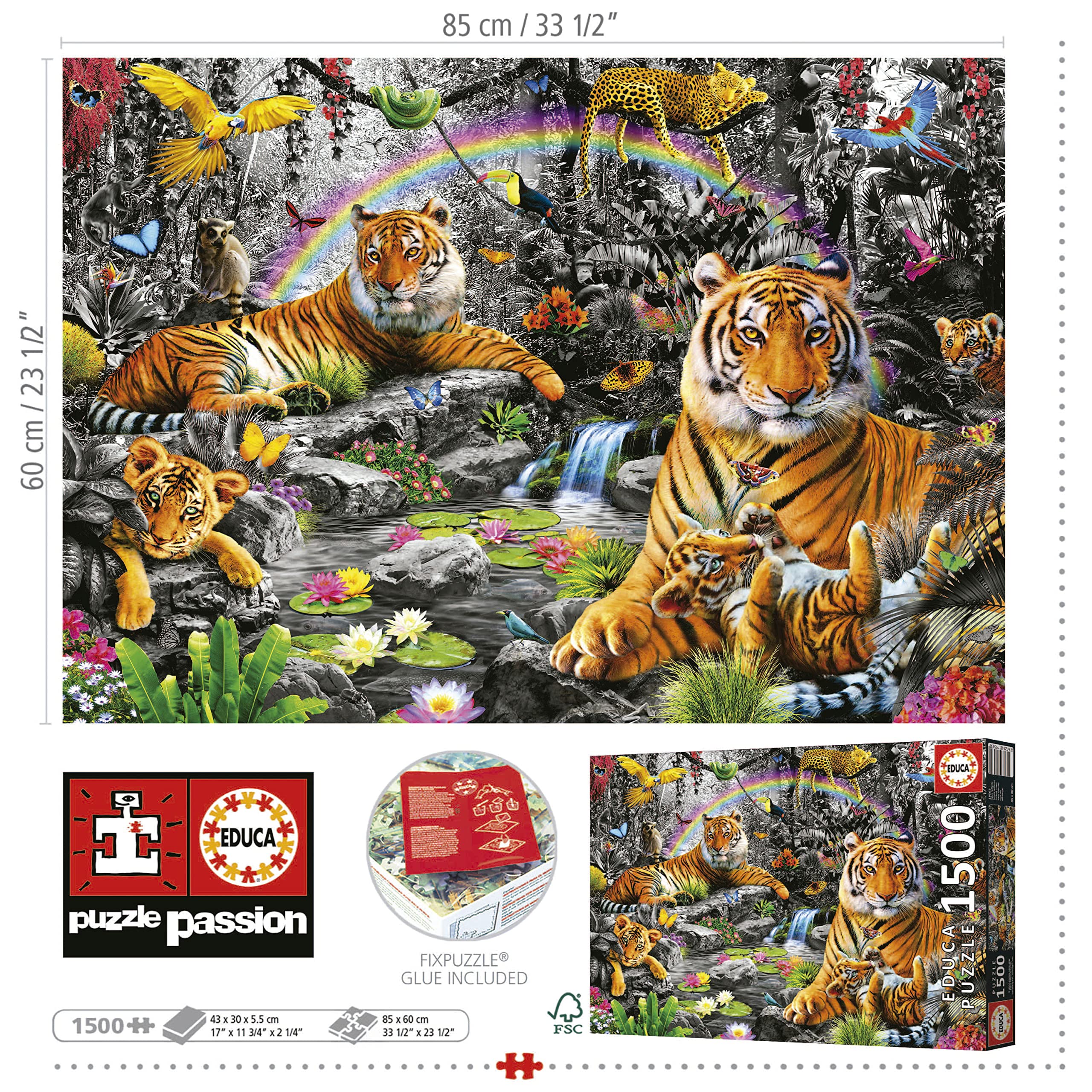 educa-tiger-im-dschungel-puzzle-1500-teile-ab-14-jahren image 3