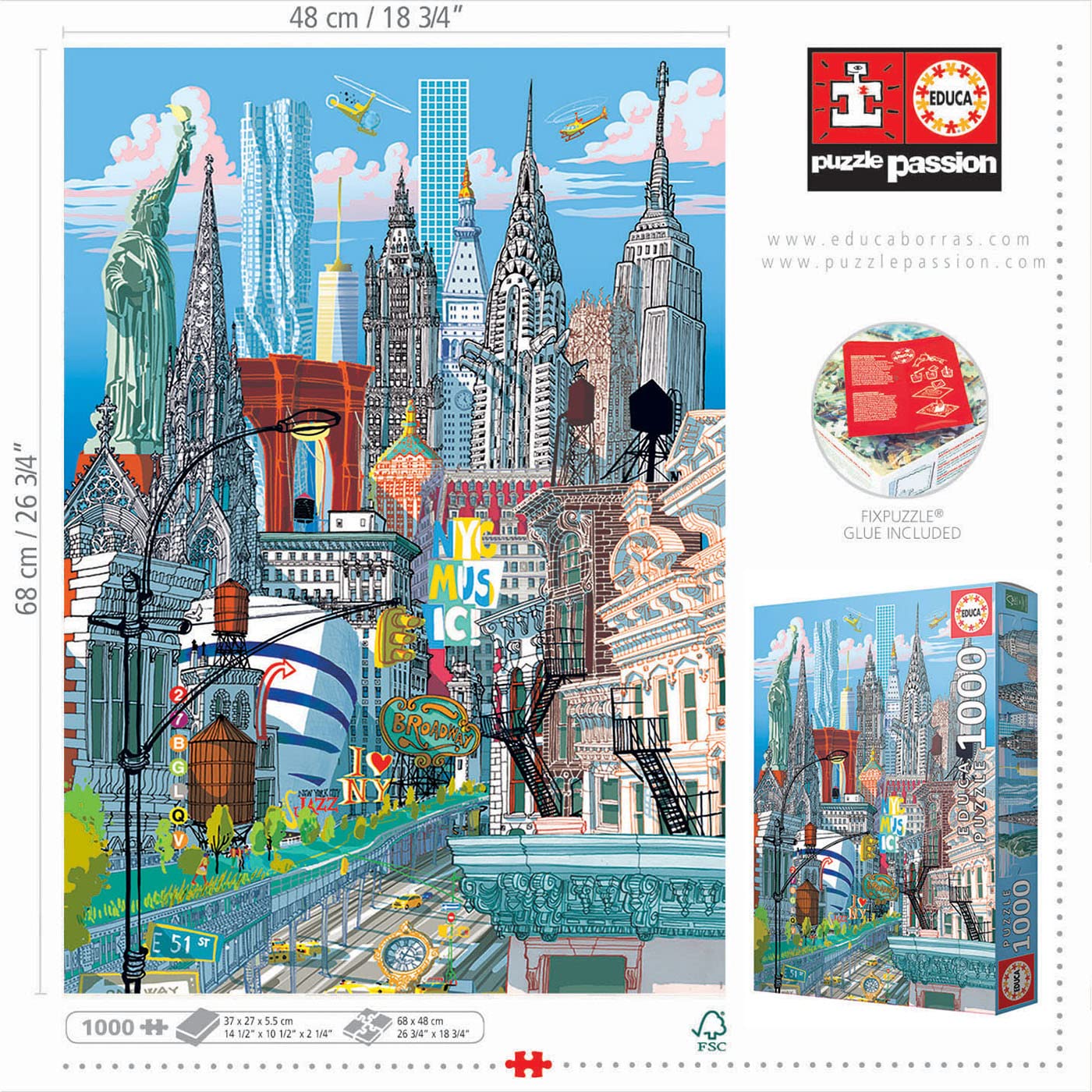 educa-new-york-1000-teile-puzzle-city-motiv-68x48-cm image 3