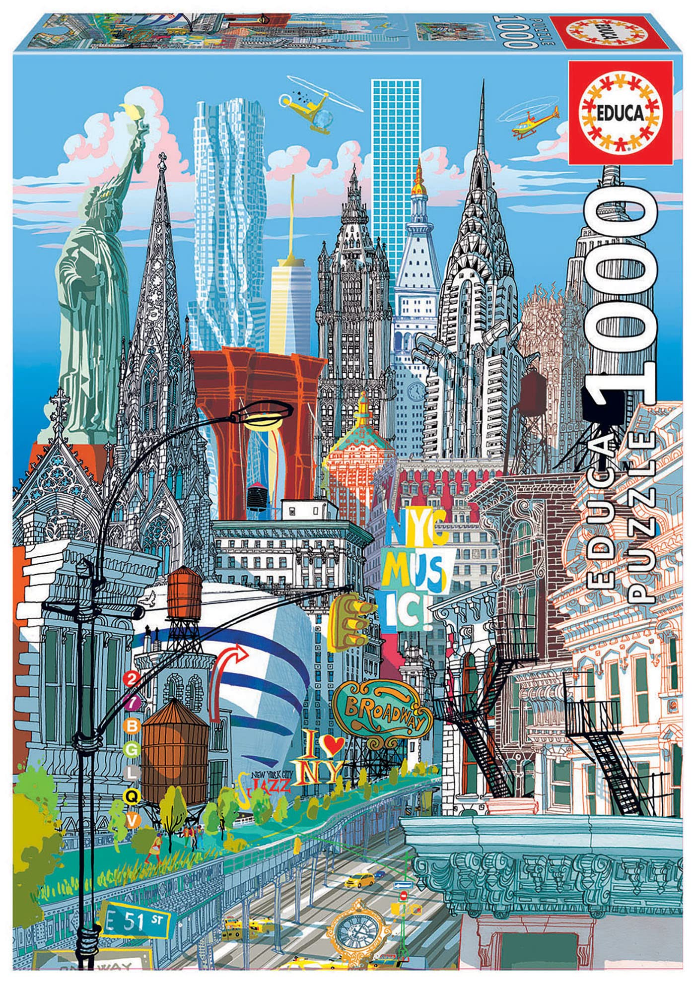 educa-new-york-1000-teile-puzzle-city-motiv-68x48-cm image 1