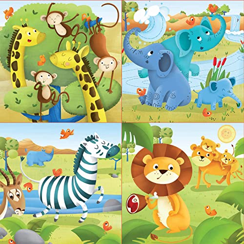 educa-wilde-tiere-4in1-kinderpuzzle-12-25-teile-ab-3-jahren image 7