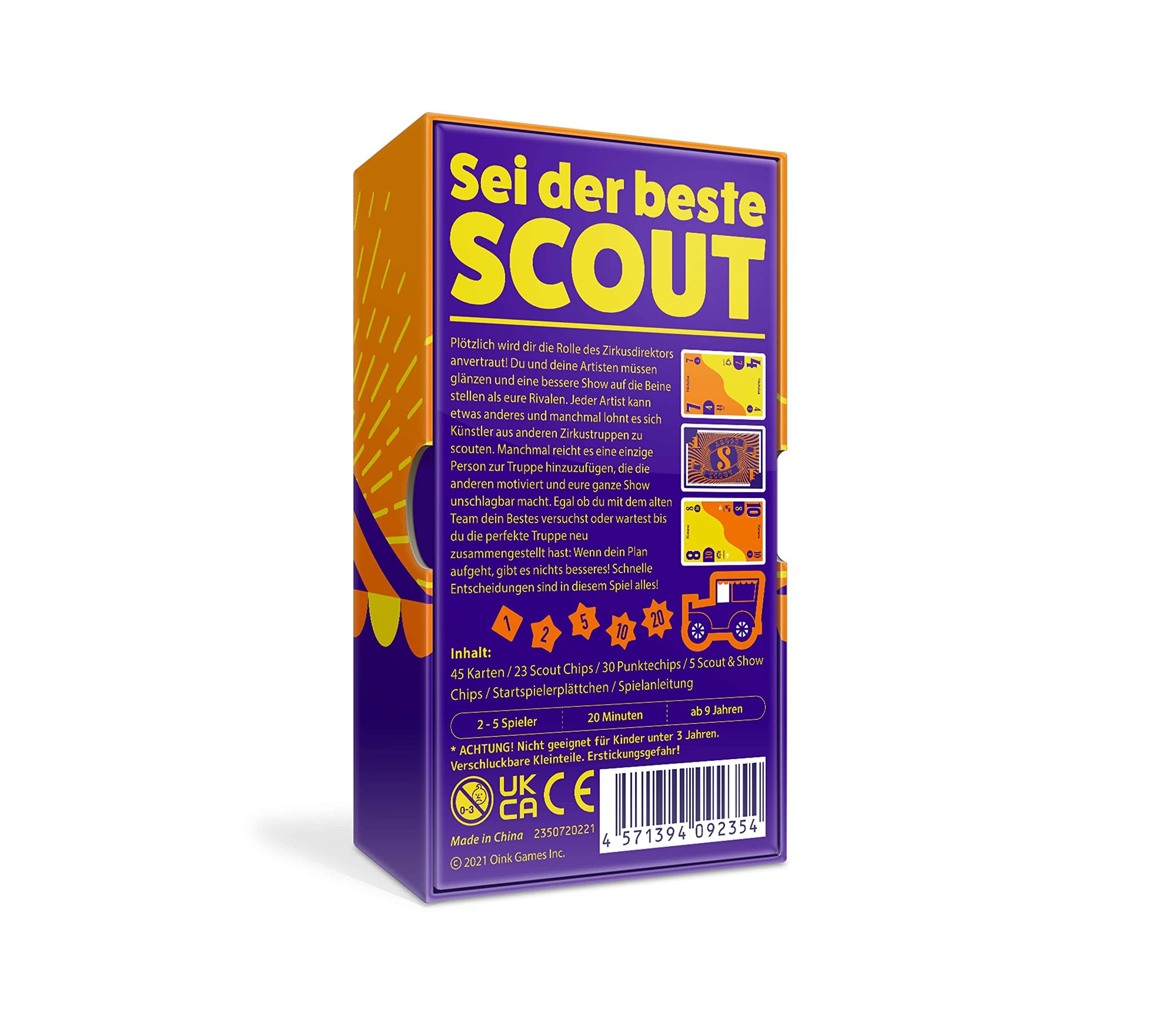 oink-games-scout-kartenspiel-deutsche-box-2-5-spieler-zirkus image 2