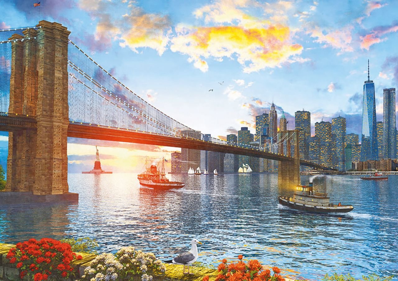 educa-16782-brooklyn-bridge-puzzle-4000-teile-new-york image 2